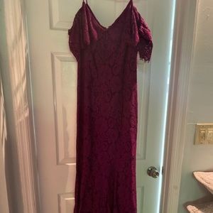 Long Purple Dress